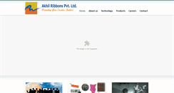 Desktop Screenshot of akhilribbonsindia.com