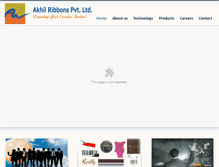 Tablet Screenshot of akhilribbonsindia.com